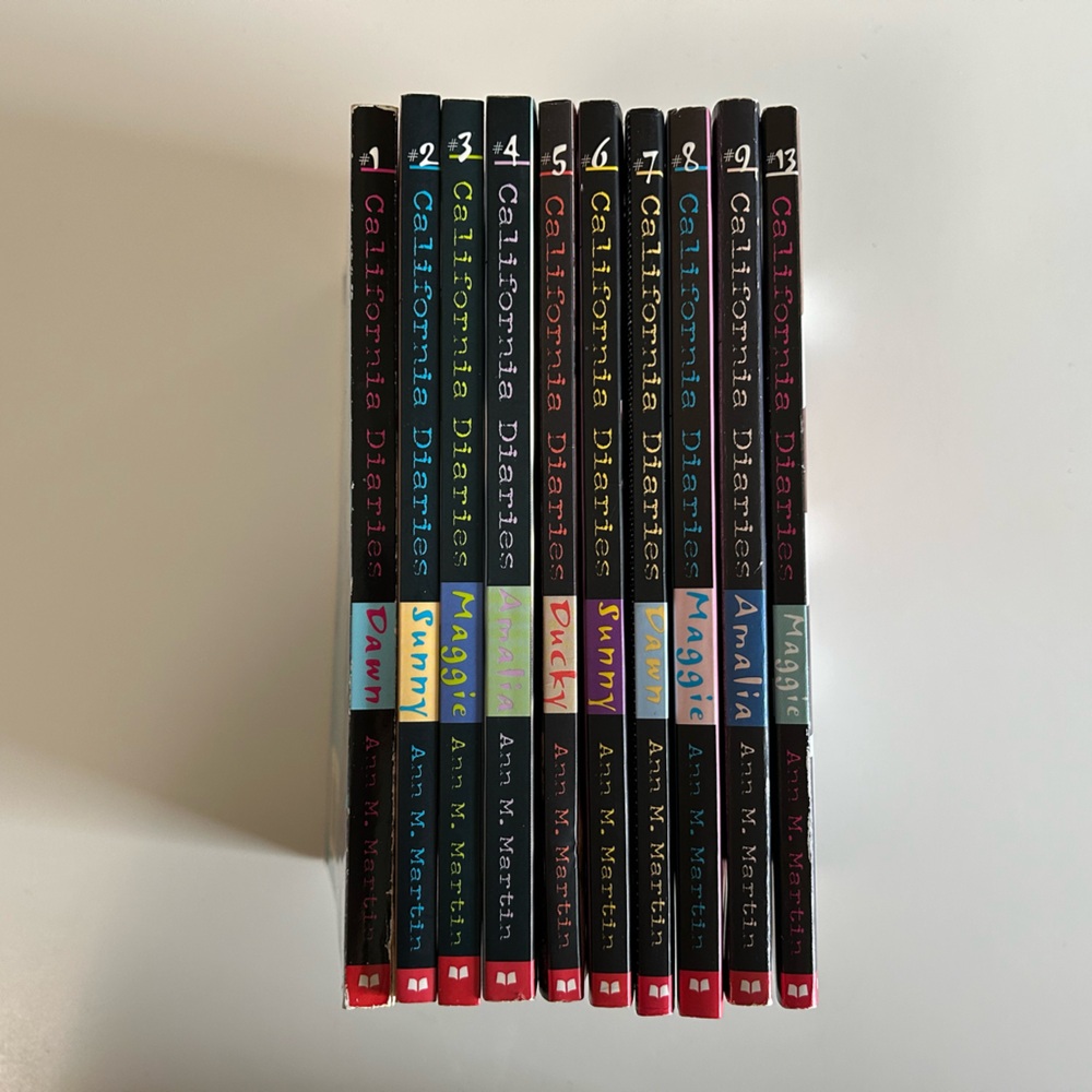 RARE BSC California Diaries by Ann M. Martin Books 1-9, 13